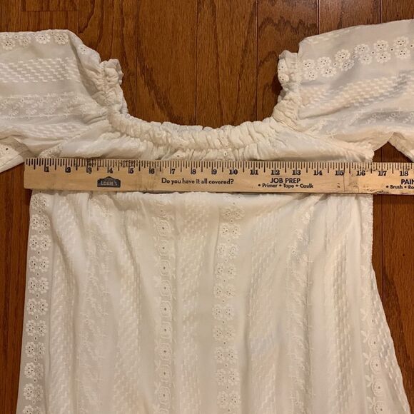 Taylor and Sage size Small white eyelet dress with lining - Picture 7 of 10